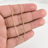 Cadena Figaro 1.25g / 16 in / 1.9mm Oro Amarillo 18K