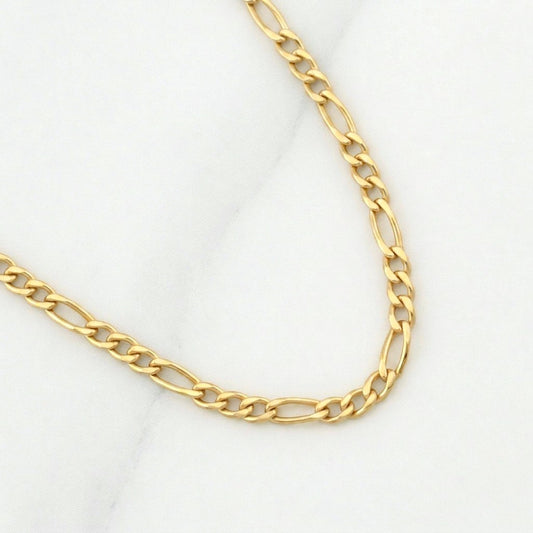 Cadena Figaro 1.75g / 24 in / 1.9mm Oro Amarillo 18K