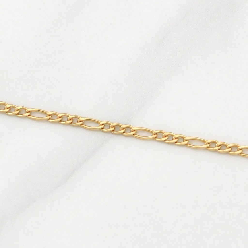 Cadena Figaro 1.25g / 16 in / 1.9mm Oro Amarillo 18K