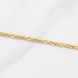 Cadena Figaro 1.2g / 16 in / 1.9mm Oro Amarillo 18K
