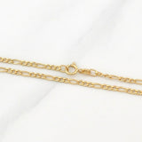 Cadena Figaro 1.35g / 18 in / 1.9mm Oro Amarillo 18K