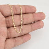 Cadena Escalera Plana 3.8g / 20 in / 2mm Oro Amarillo 18K
