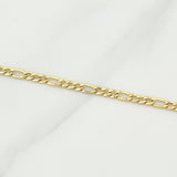 Cadena Figaro 2.85g / 24 in / 2.6mm Oro Amarillo 18K