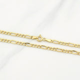 Cadena Figaro 4.1g / 24 in / 3.5mm Oro Amarillo 18K
