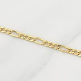 Cadena Figaro 3.65g / 20 in / 3.5mm Oro Amarillo 18K