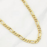Cadena Figaro 6.65g / 24 in / 4.7mm Oro Amarillo 18K