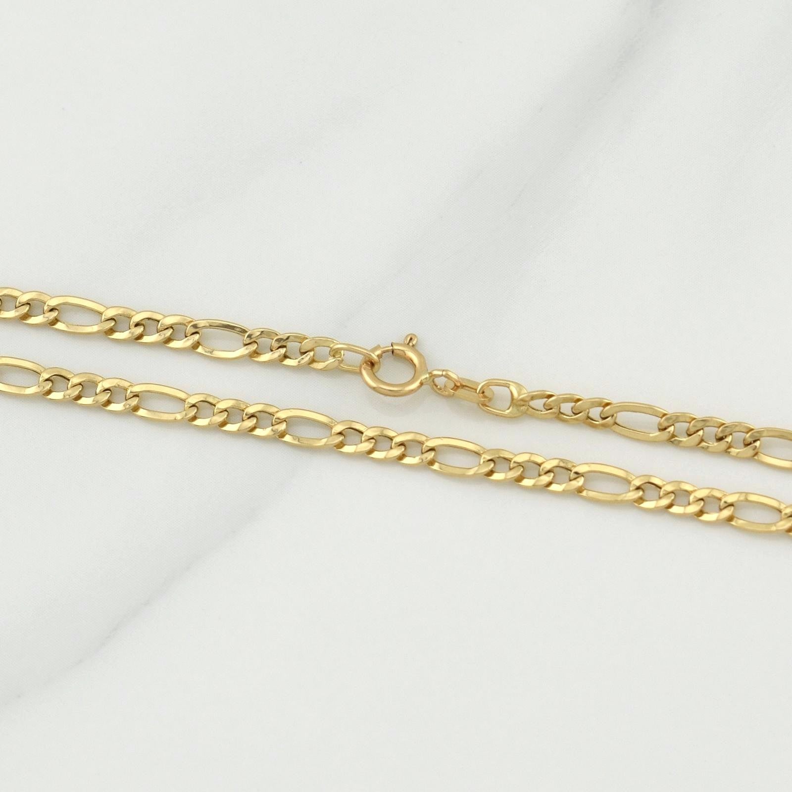 Cadena Figaro 2.9g / 24 in / 2.8mm Oro Amarillo 18K