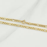 Cadena Figaro 2.8g / 24 in / 2.7mm Oro Amarillo 18K