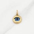 Dije Ojo Turco 0.95g / 3/4 in Oro Amarillo 18K