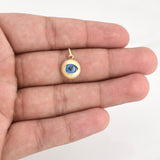 Dije Ojo Turco 0.95g / 3/4 in Oro Amarillo 18K