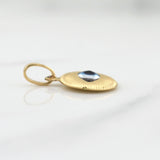 Dije Ojo Turco 1g / 3/4 in Oro Amarillo 18K