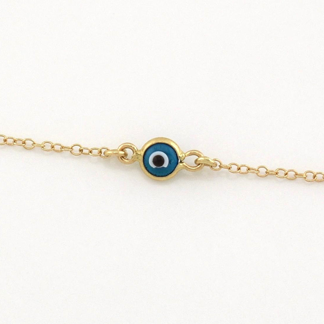 Pulso Ojo Turco 1.55g / 7 1/4 in / 5mm Oro Amarillo 18K