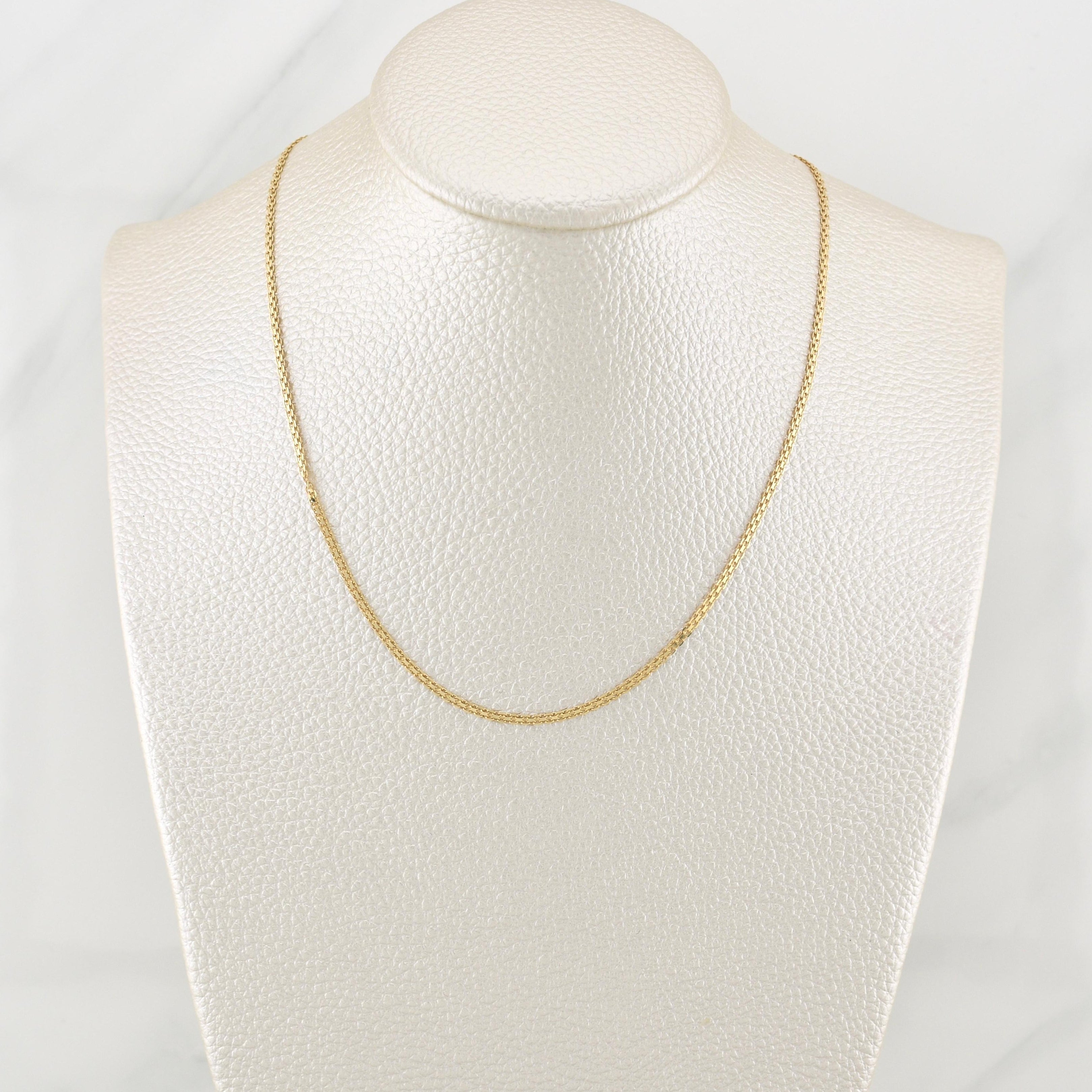 Bismark Chain 2.25g / 18 in / 1.5mm 18K Yellow Gold