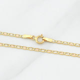 Cadena Escalera Plana 1.95g / 20 in / 1.5mm Tres Oros 18K