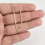 Cadena China 2.05g / 16 in / 1.5mm Oro Amarillo 18K