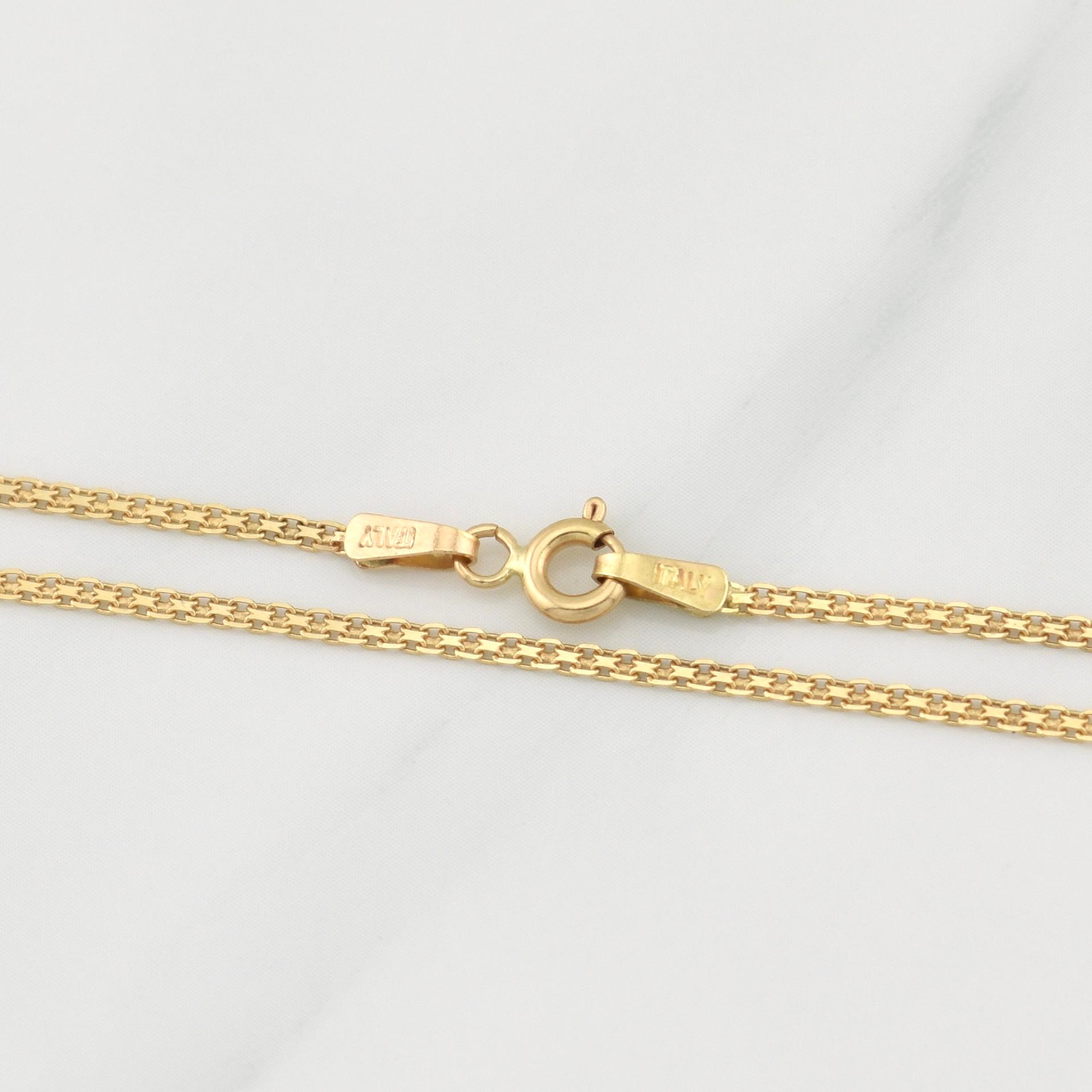 Cadena China 2.05g / 16 in / 1.5mm Oro Amarillo 18K