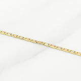 Flat Mariner Chain 1.45g / 20 in / 1.35mm Three Golds 18K