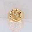 Dollar Sign Ring 3.55g / T10 Yellow Gold 18K
