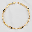 Bracelet Rustic Barrel Relief 5.05g / 8 3/4 in / 4mm Yellow Gold 18K