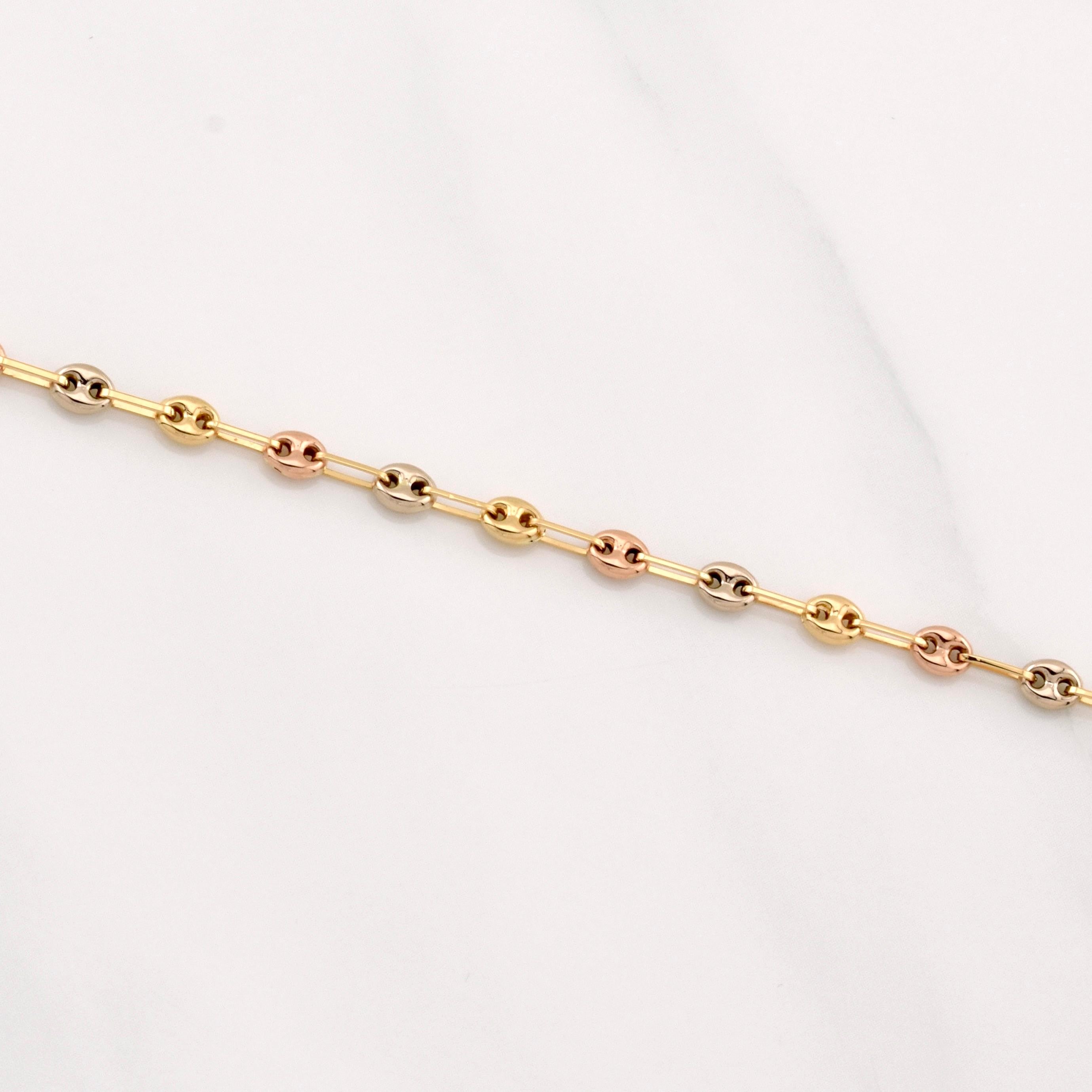 Cadena GC 4.35g / 16 in / 3.3mm Tres Oros 18K
