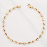 Bracelet GC 2.3g / 8 1/4 in / 3.3mm Three Golds 18K