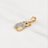 Dije Buho 1.2g / 3/4 in Oro Amarillo 18K