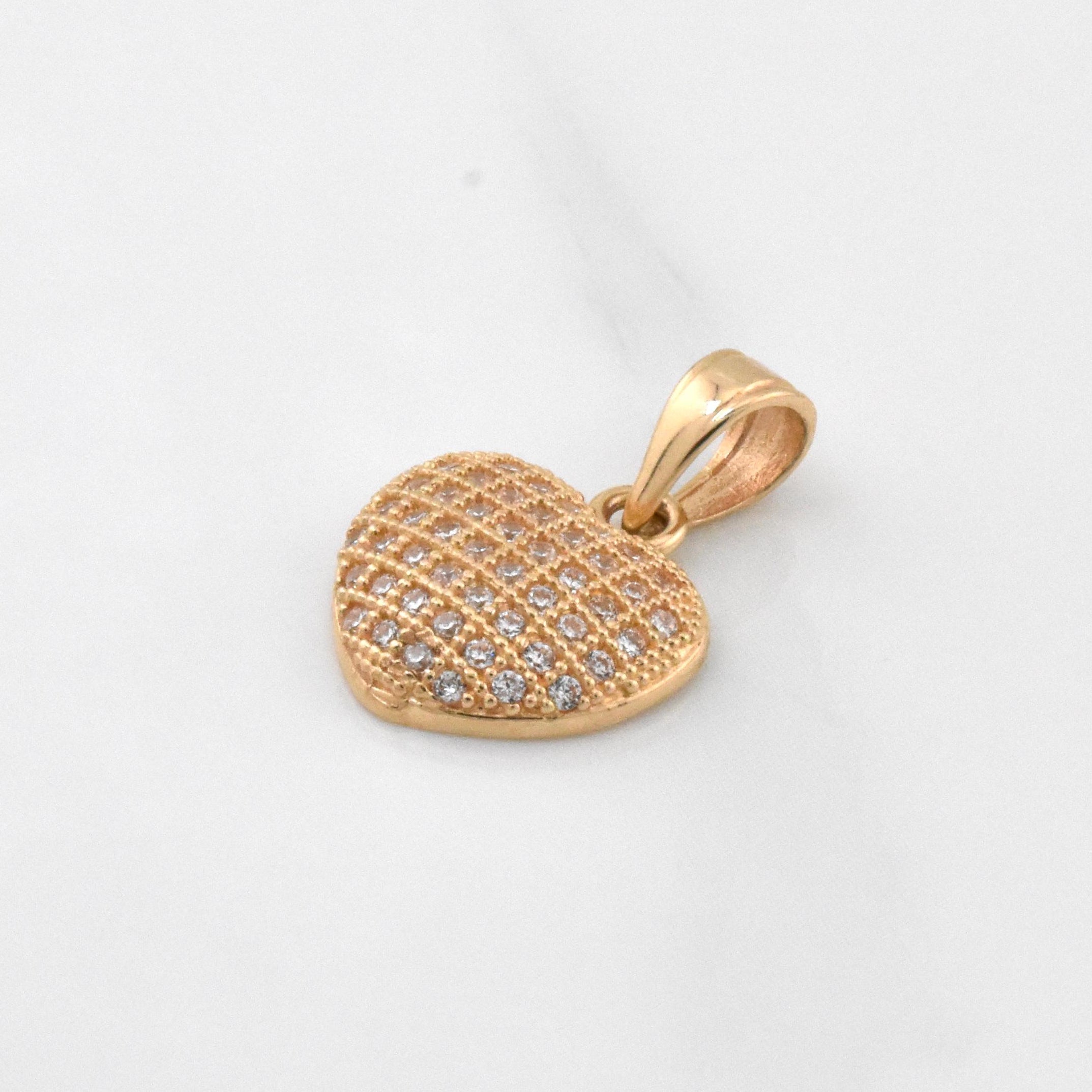 Dije Corazon 1.4g / 3/4 in Oro Amarillo 18K