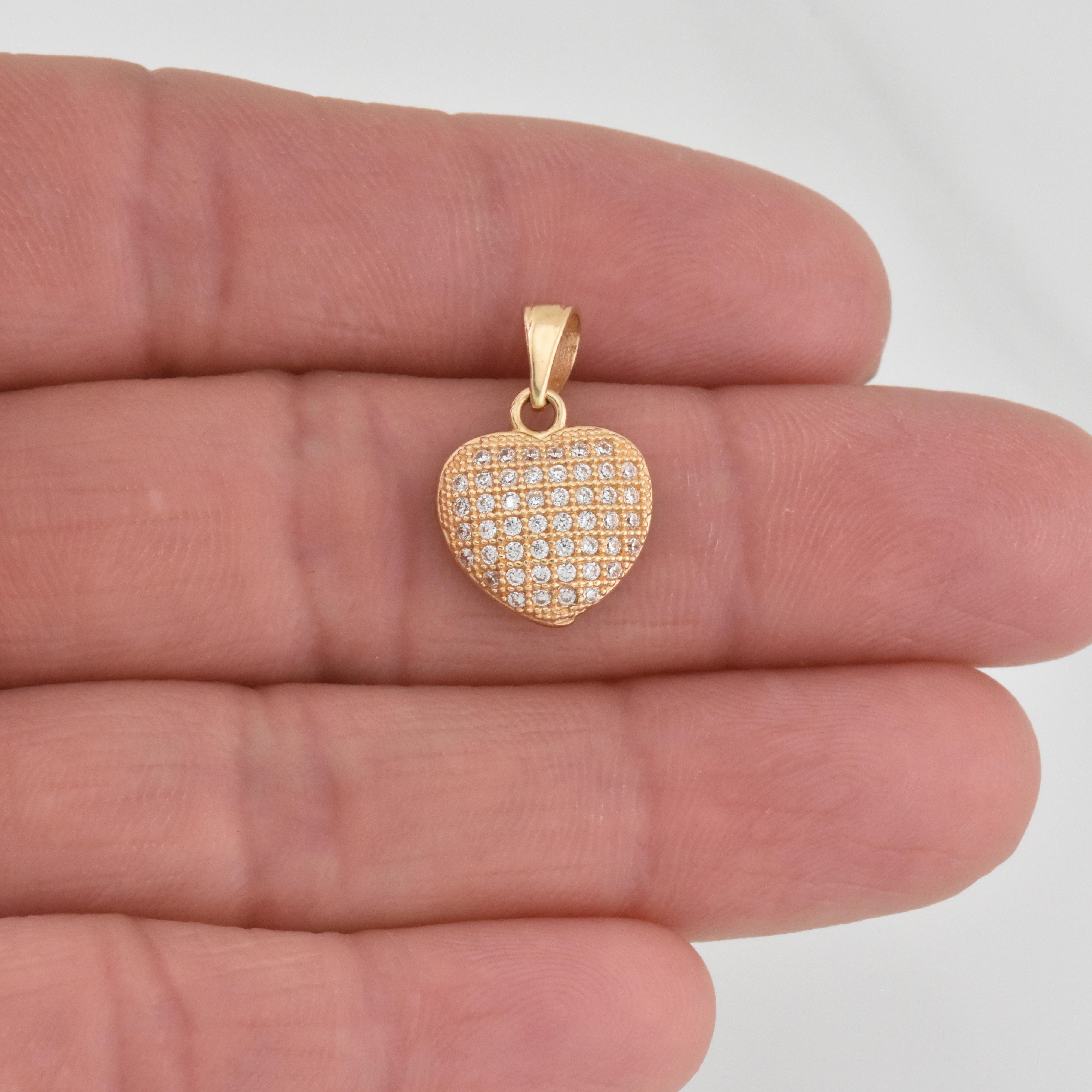 Dije Corazon 1.4g / 3/4 in Oro Amarillo 18K