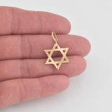 Dije Estrella de David 1.25g / 1 in Oro Amarillo 18K