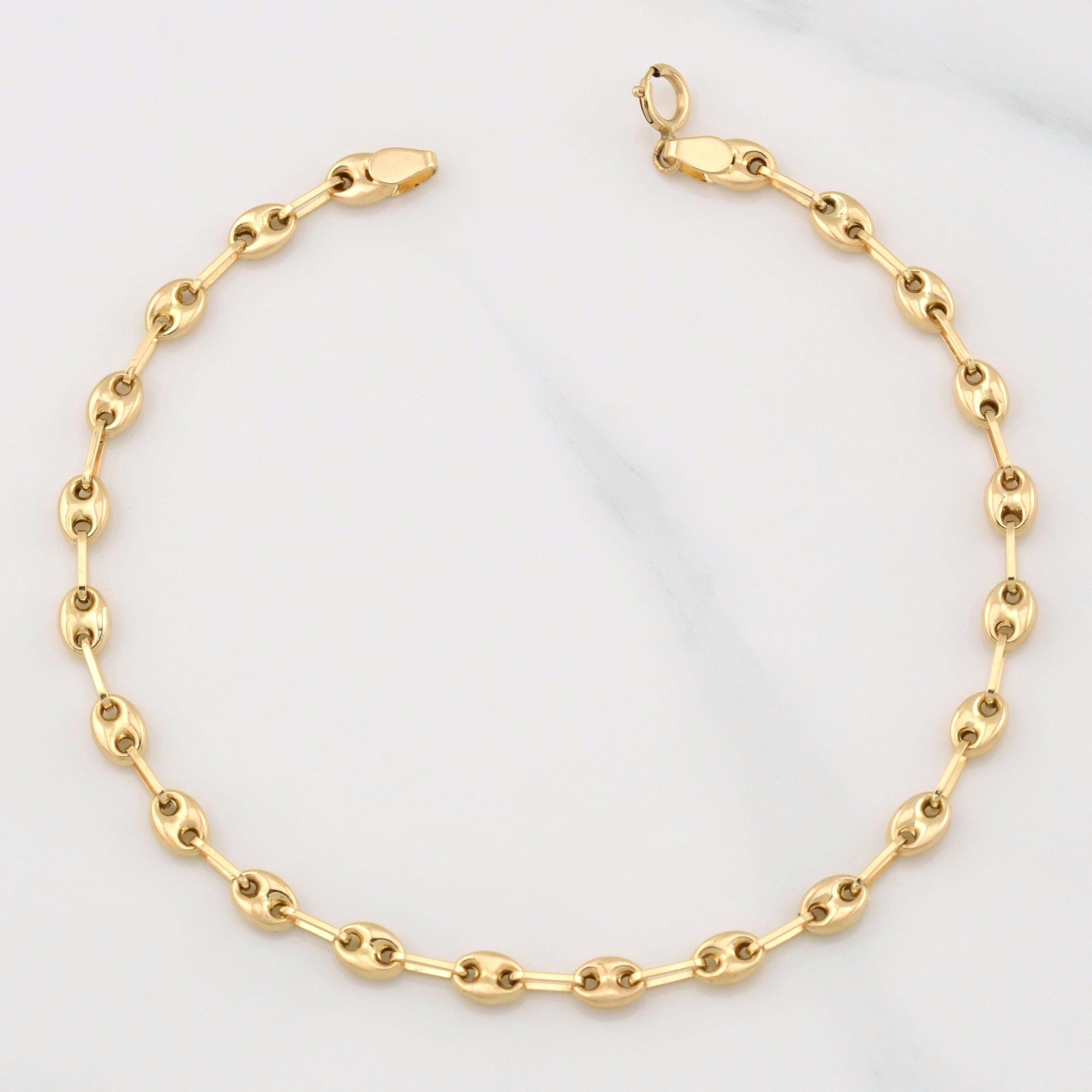 Bracelet GC 2.4g / 7 1/2 in / 3.7mm Yellow Gold 18K