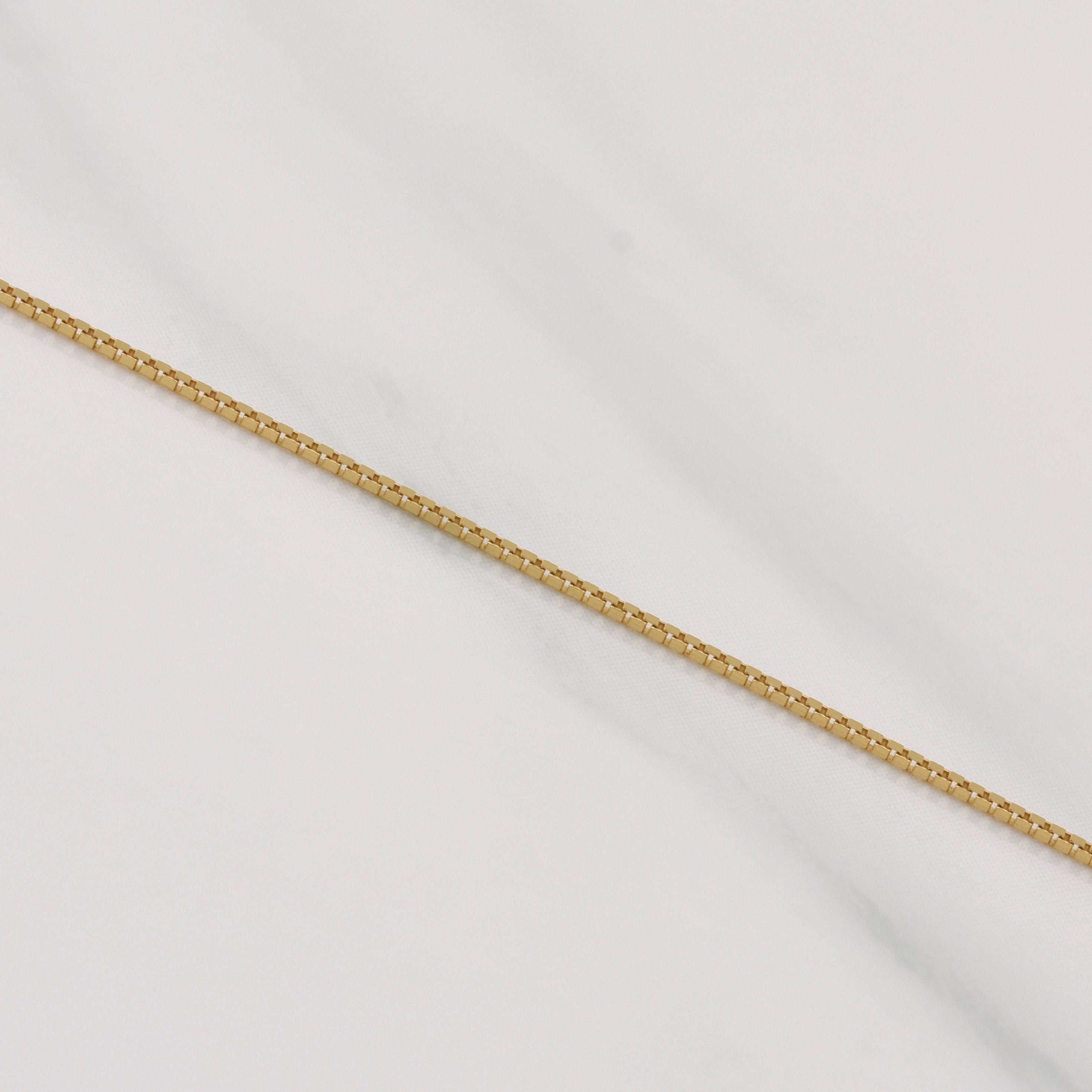 Set Cadena Veneciana + Dije Halo Corazon Moissanita 1 qt / 2.7g / 20 in Oro Amarillo 18K