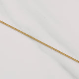 Set Cadena Veneciana + Dije Halo Corazon Moissanita 1 qt / 2.7g / 20 in Oro Amarillo 18K