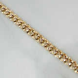 Cuban Links Bracelet Infinity 6.55gr / 7.2in / 18K Gold +4$