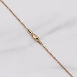 Military Chain 4.95gr / 19.7in / 1.15mm Diamond Cut 18K Gold +3 !