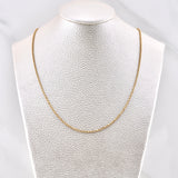 Military Chain 4.95gr / 19.7in / 1.15mm Diamond Cut 18K Gold +3 !