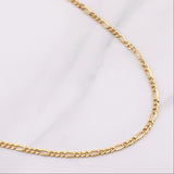 Cadena Figaro 2.9gr / 23 3/4 in / Oro Amarillo +1 18K !