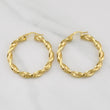 Candongas Lu 4.4gr / 1 3/4 in / Oro Amarillo +4 18K !