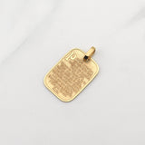 Dije Padre Nuestro 2.1gr / 1 in / Oro Amarillo +4 18K !