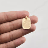 Dije Padre Nuestro 2.1gr / 1 in / Oro Amarillo +4 18K