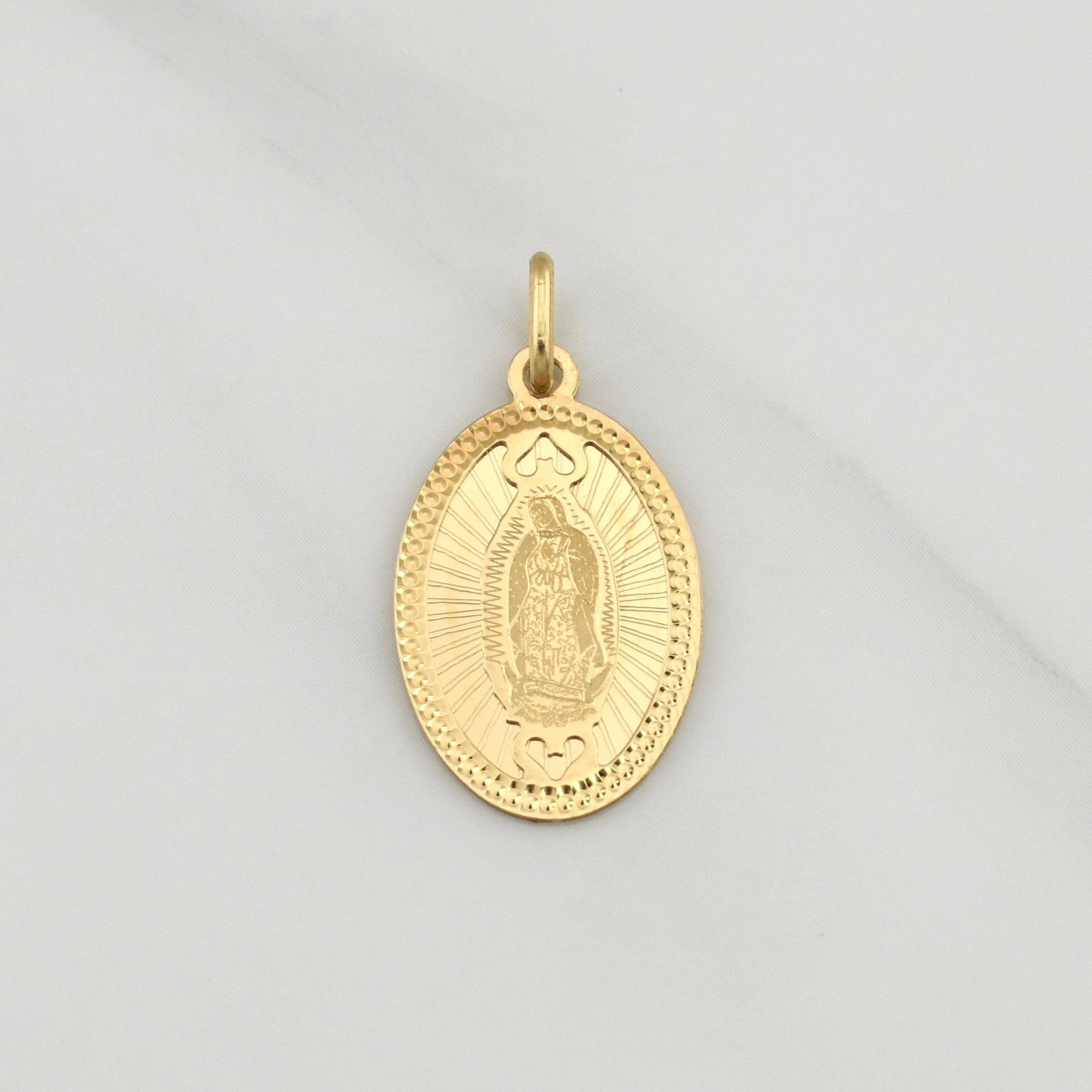 Dije Virgen De Guadalupe 1.95gr / 1 in / Oro Amarillo +4 18K !