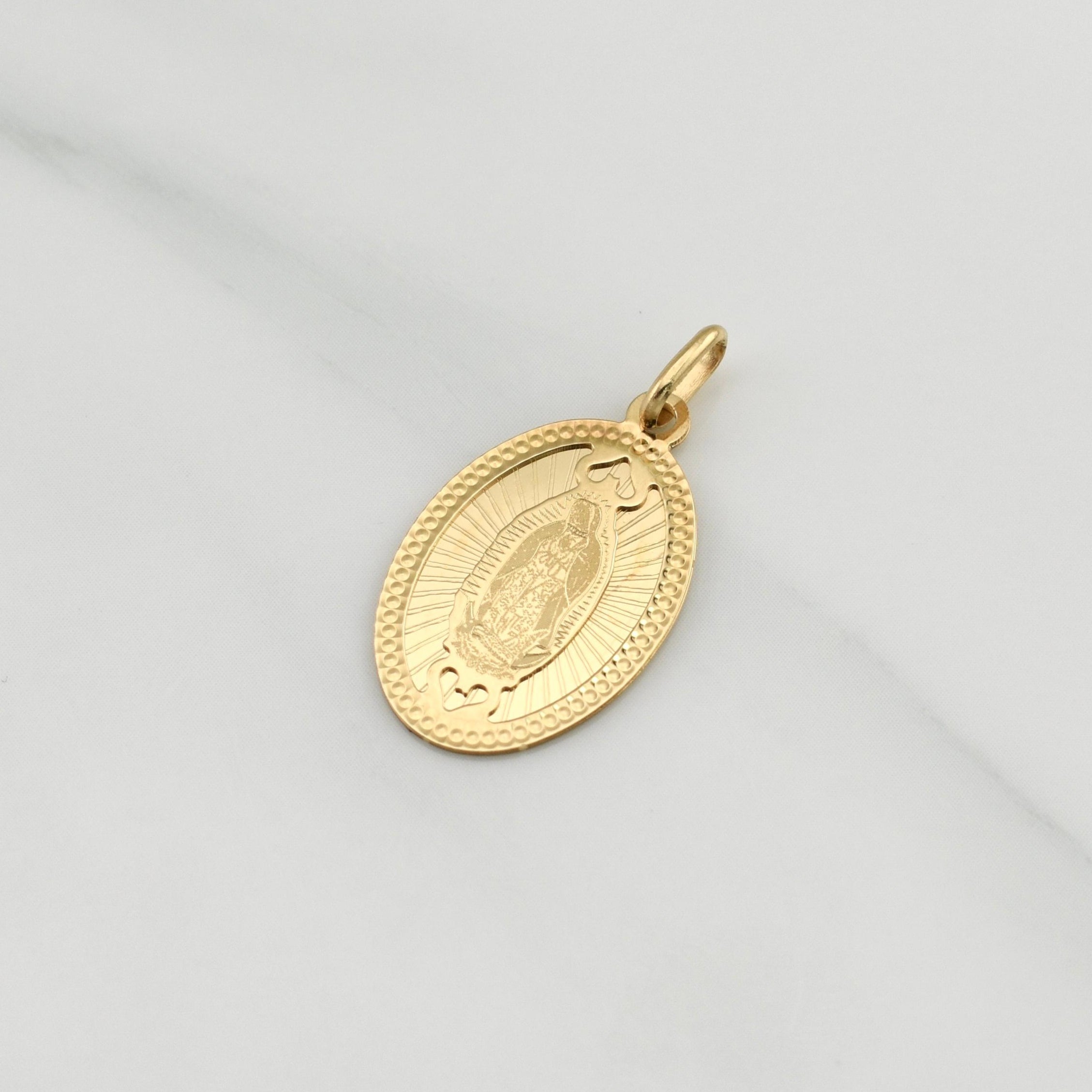 Dije Virgen De Guadalupe 1.95gr / 1 in / Oro Amarillo +4 18K !