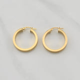 Hoop Earrings Victoria 2.5gr / 1 in / Yellow Gold +4 18K !