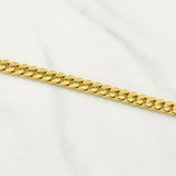 Cadena Cubana 20.4gr / 24 in / 7.45mm Oro Amarillo +0 14K Italy !