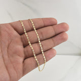 Cadena Escalera Plana 3.6gr / 23 3/4 in / 2.15mm Tres Oros +3 18K !