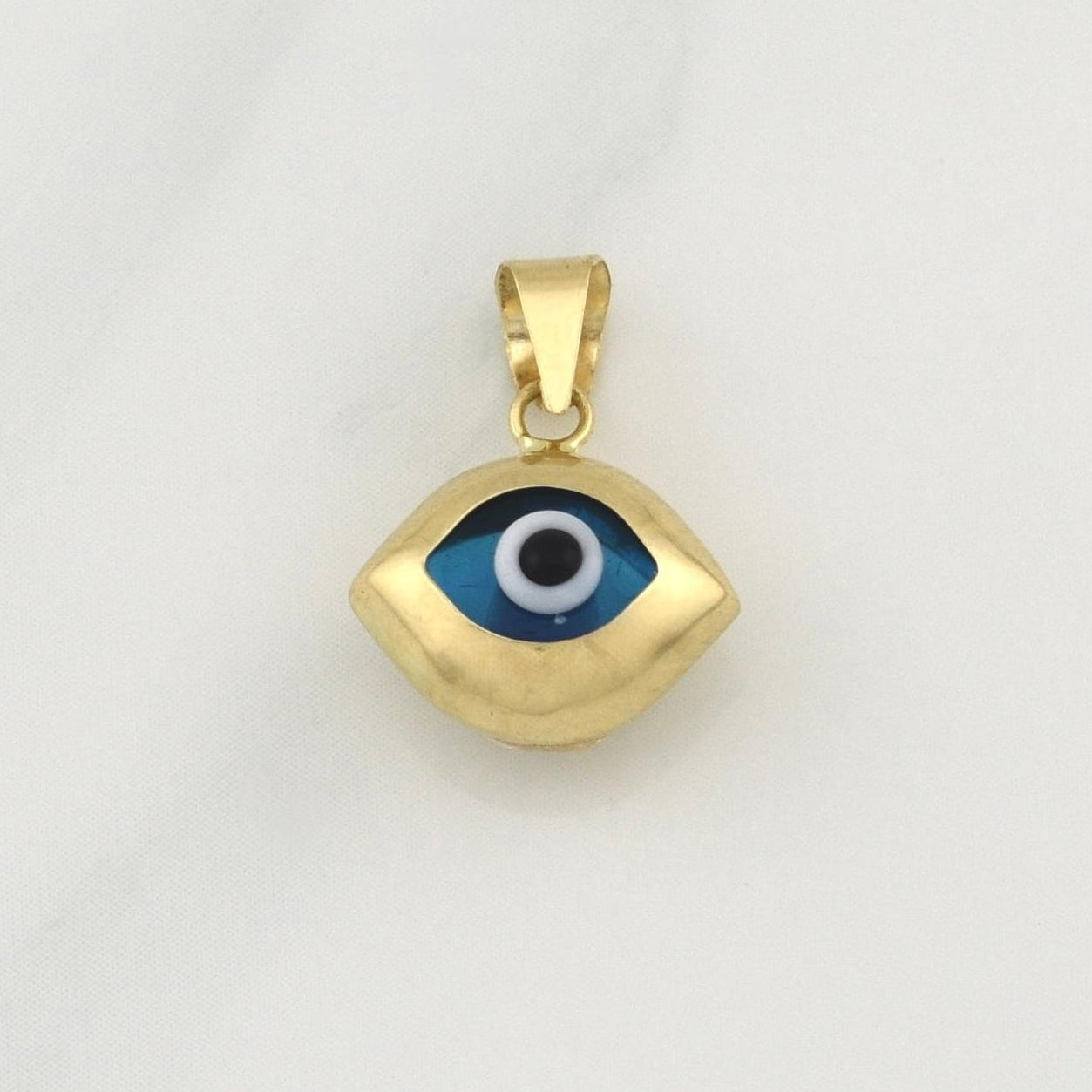 Dije Ojo Turco 1gr / 1/2 in / Oro Amarillo +4 18K !