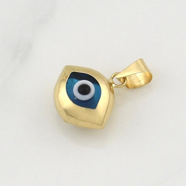 Dije Ojo Turco 1gr / 1/2 in / Oro Amarillo +4 18K !