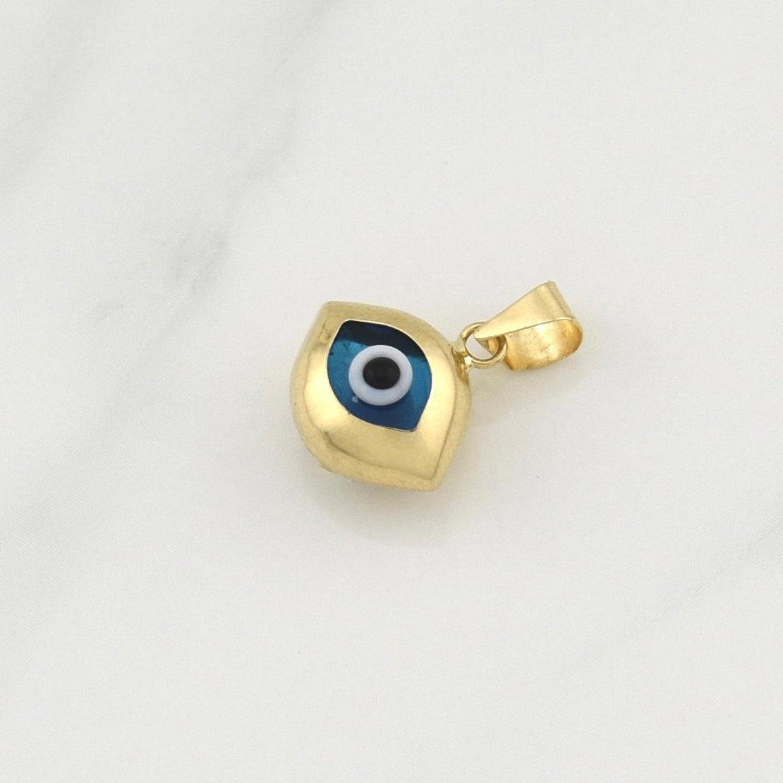 Dije Ojo Turco 1gr / 1/2 in / Oro Amarillo +4 18K !
