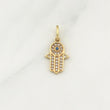 Dije Hamsa 1.5gr / 3/4 in / Oro Amarillo 18K !