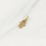 Dije Hamsa 1.5gr / 3/4 in / Oro Amarillo 18K !