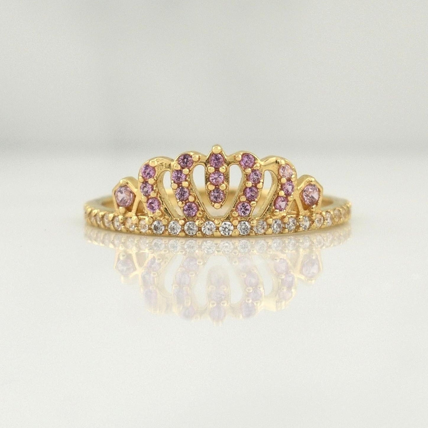 Anillo Corona 1.7gr / T6 1/4 / Oro Amarillo 18K !